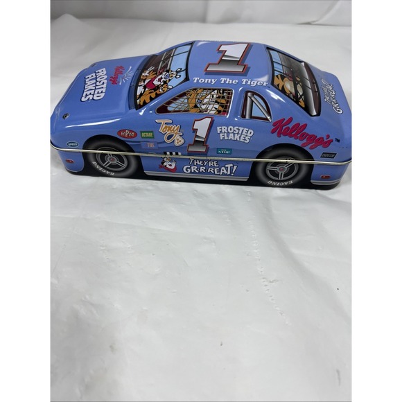 Kellogg's Frosted Flakes Car Tin 1998‎ Tony The Tiger Racing Container Kellog - Picture 2 of 16